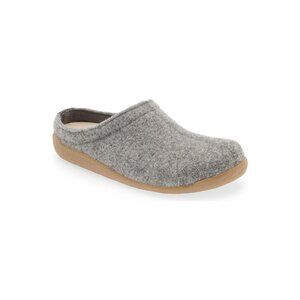 🆕 SANITA Lodge Wool Felt Slipper Shoe Gray Unisex EU 39 US 8